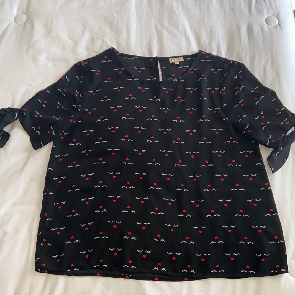 Lashes and Hearts Blouse
